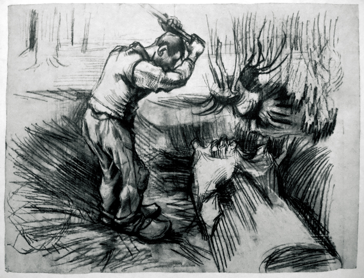  文森特·威廉·梵高  Vincent Willen Van Gogh —— 素描线稿 (18)